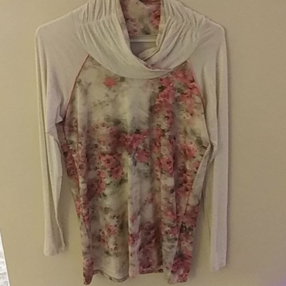 Cowl neck tunic